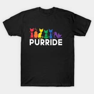 Purride Cat LGBT Flag Pride T-Shirt